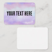 Carte De Visite Customisez votre propre (Devant / Derrière)