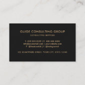 Carte De Visite Customizable Black Space Cosmos Professional  (Dos)