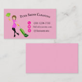 Carte De Visite "Customizable Business Card - Pure Shine Cleaning" (Devant / Derrière)