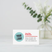 Carte De Visite Customizable Modern Minimalistic Business Card (Debout devant)