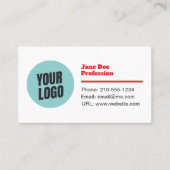 Carte De Visite Customizable Modern Minimalistic Business Card (Devant)