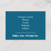 Carte De Visite Customizable Pet Groomer Business Card (Dos)