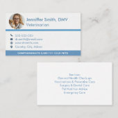 Carte De Visite Customizable Professional Veterinarian  (Devant / Derrière)