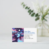 Carte De Visite Customizable Whimsical Beauty Salon Appointment  (Debout devant)