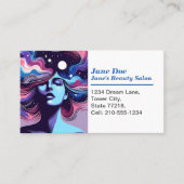 Carte De Visite Customizable Whimsical Beauty Salon Appointment  (Devant)
