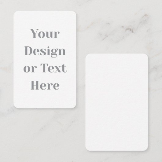 Carte De Visite Customizable Your Design or Text Here Personalized (Devant / Derrière)
