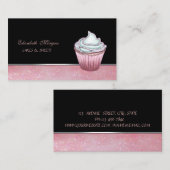 Carte De Visite Cute adorable Elegant Cupcake (Devant / Derrière)