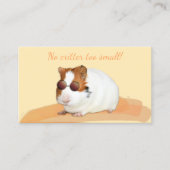 Carte De Visite Cute animal de compagnie Sitter Guinée Cochon QR C (Devant)