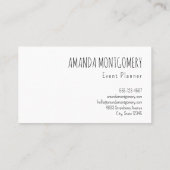 Carte De Visite Cute astronaute Animaux flottant dans l'espace (Dos)