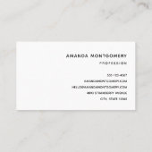 Carte De Visite Cute astronaute Animaux flottant dans l'espace (Dos)