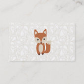 Carte De Visite Cute Baby Fox (Dos)