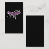 Carte De Visite Cute Bat Lover Cobweb Halloween (Devant / Derrière)