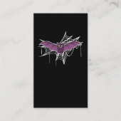 Carte De Visite Cute Bat Lover Cobweb Halloween (Devant)