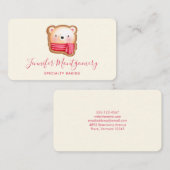 Carte De Visite Cute Bear Face (Devant / Derrière)