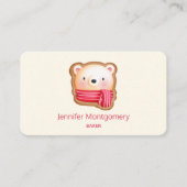 Carte De Visite Cute Bear Face (Devant)