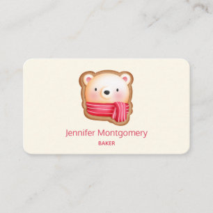 Carte De Visite Cute Bear Face