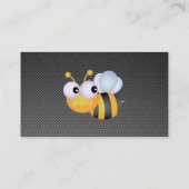 Carte De Visite Cute Bee; Sleek (Dos)