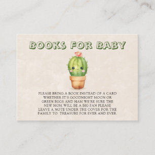 Carte De Visite Cute Cactus Livres Succulents Pour Bébé