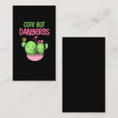 Carte De Visite Cute Cactus Lover Girl Kawaii Succulent Lover (Devant / Derrière)