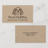 Carte De Visite Cute Cocker Spaniel Chien | Sitter pour animaux |  (Devant / Derrière)