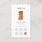 Carte De Visite Cute Cookie shop Loyalty  business card (Devant)