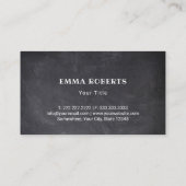 Carte De Visite Cute Cupcake Bakery Sweet Traitements Chalkboard (Dos)