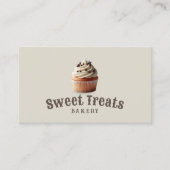 Carte De Visite Cute Cupcake Sweet Traitements Boulangerie de gâte (Devant)