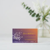 Carte De Visite Cute Dandelions Professionnel (Debout devant)