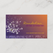 Carte De Visite Cute Dandelions Professionnel (Devant)