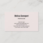 Carte De Visite Cute de Bottle (Dos)