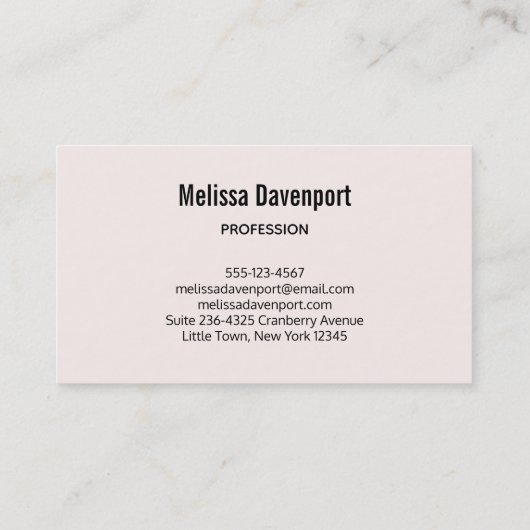 Carte De Visite Cute de Bottle (Dos)