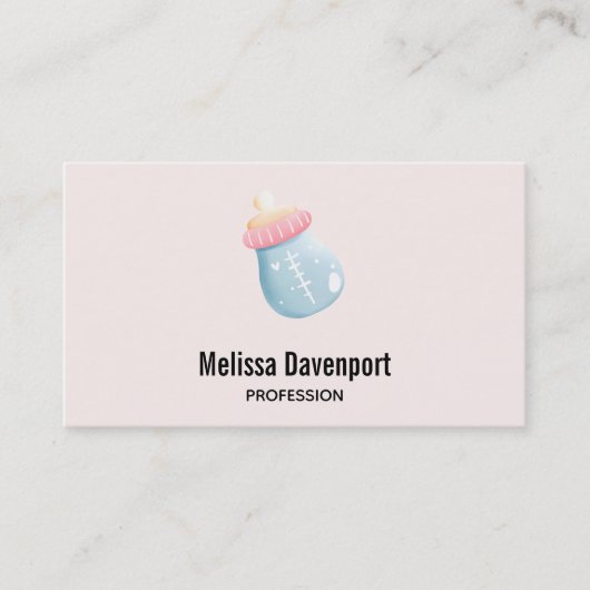 Carte De Visite Cute de Bottle (Devant)