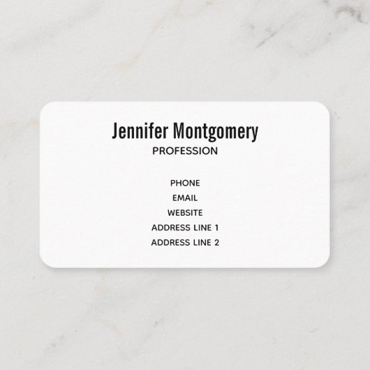 Carte De Visite Cute Deer (Dos)