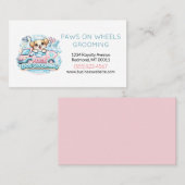 Carte De Visite Cute Dog Mobile Pet Grooming Service  (Devant / Derrière)