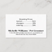 Carte De Visite Cute Doggie | Outils de mise en forme | Bulles de  (Dos)