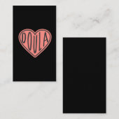 Carte De Visite Cute Doula Coeur Bébé Birmingham (Devant / Derrière)