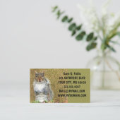 Carte De Visite Cute écureuil (Debout devant)