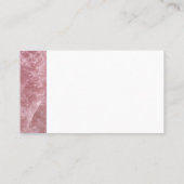 Carte De Visite Cute Elegant Bébé tendance rose Quartz Rose Crysta (Dos)