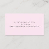 Carte De Visite Cute Elegant Parties scintillant Cupcake, Sucres (Dos)