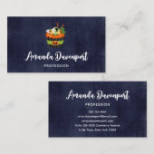 Carte De Visite Cute et Déplaisante Halloween Cupcake avec un Big  (Devant / Derrière)