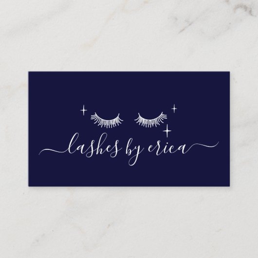 Carte De Visite Cute Eyelash Extensions Lashes Maquillage Artiste  (Devant)