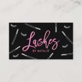 Carte De Visite Cute Eyelash Extensions Maquillage Artiste barre d (Devant)