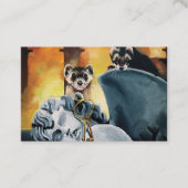 Carte De Visite Cute Ferret Keys Cherub (Devant)