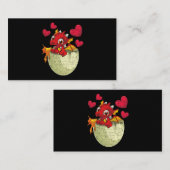 Carte De Visite Cute Fire Dragon Lover Coeur Mythique Créature Dra (Devant / Derrière)