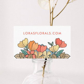 Carte De Visite Cute Floral Designer fleuriste