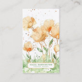 Carte De Visite Cute Floral personnalisé QR Code scanner Whimsable (Devant)