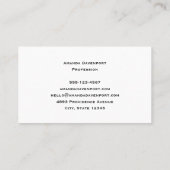 Carte De Visite Cute Fox in a Red Scarf Autumn Image (Dos)