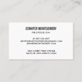 Carte De Visite Cute Fruit Motif Summery Thème (Dos)