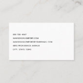 Carte De Visite Cute Furry Fox sur Blue Grunge Arrière - plan (Dos)