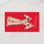 Carte De Visite Cute Giraffe Couple Thunder_Cove (Dos)